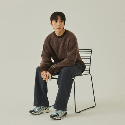 Kappy Ringer Round Wool Knit Brown