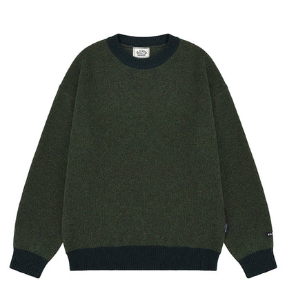 Kappy Ringer Round Wool Knit Green