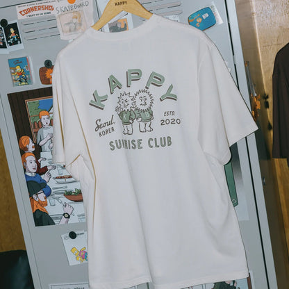 Kappy 

Sunny Mates Half T-Shirt
 Cream - The Sporting Lodge
