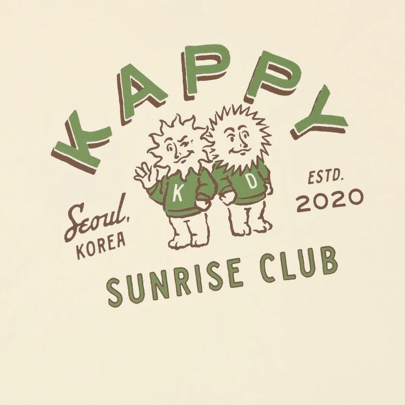 Kappy 

Sunny Mates Half T-Shirt
 Cream - The Sporting Lodge