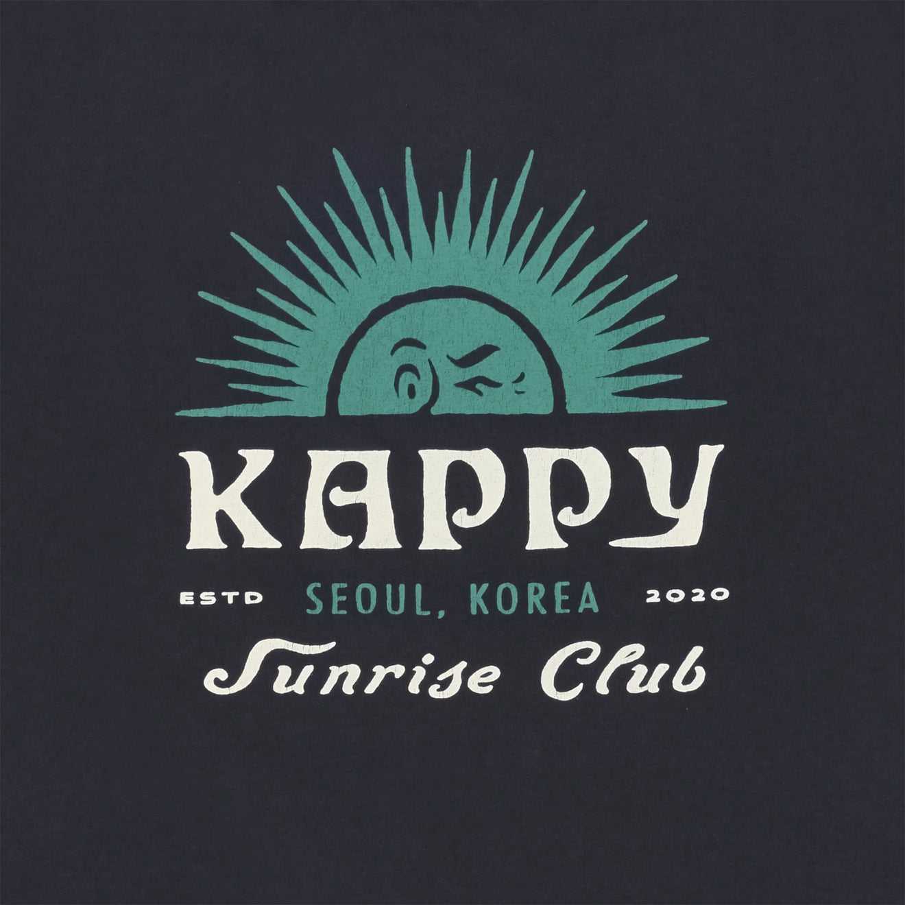 Kappy Sunny Wink Half T-Shirt
 Vintage Navy - The Sporting Lodge