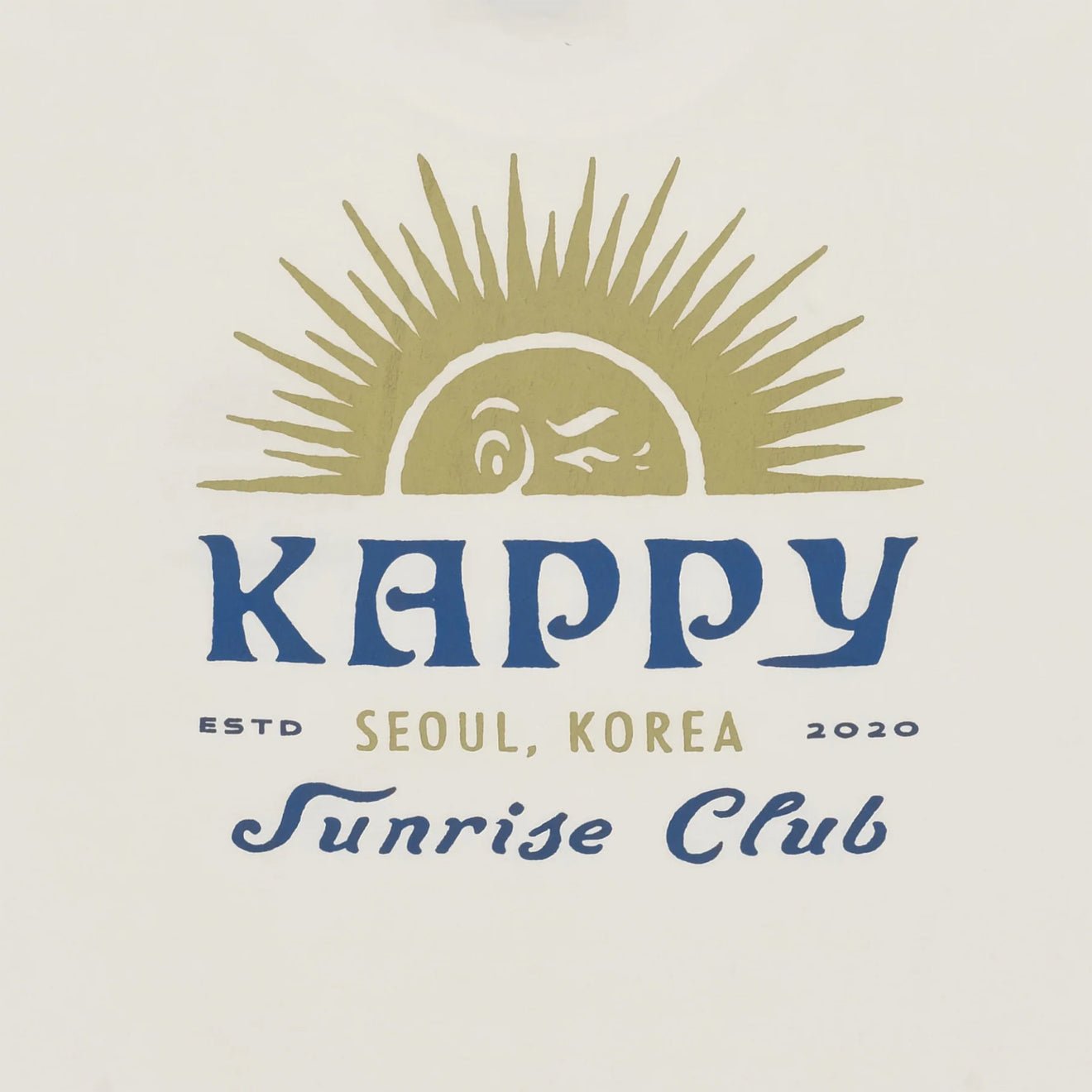 Kappy Sunny Wink Half T-Shirt
 White - The Sporting Lodge