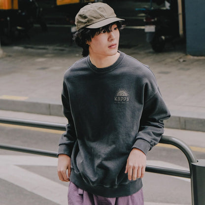 Kappy Sunny Wink Pigment Sweatshirt Charcoal - The Sporting Lodge