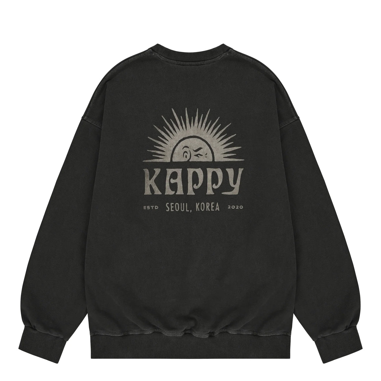 Kappy Sunny Wink Pigment Sweatshirt Charcoal - The Sporting Lodge