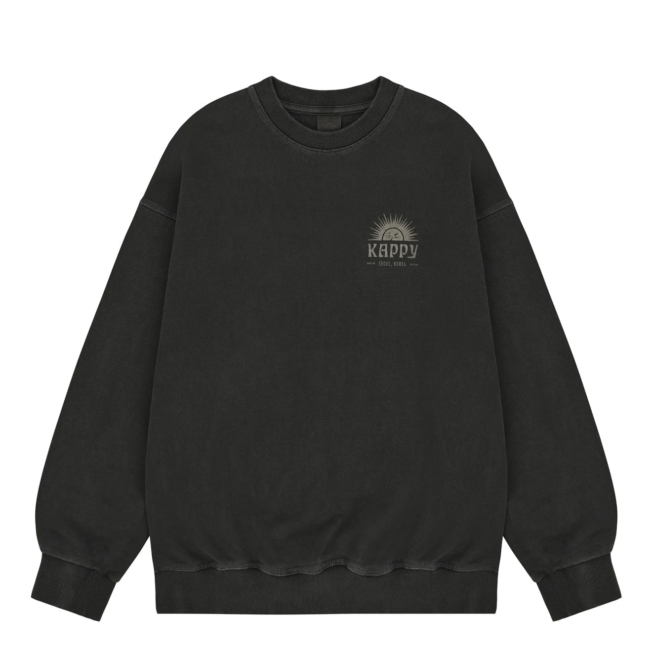 Kappy Sunny Wink Pigment Sweatshirt Charcoal - The Sporting Lodge