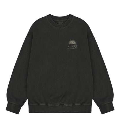 Kappy Sunny Wink Pigment Sweatshirt Charcoal - The Sporting Lodge
