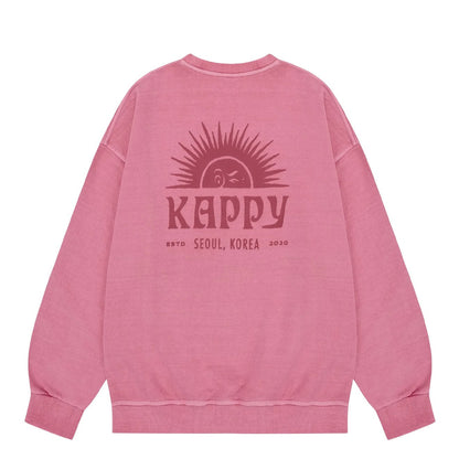 Kappy Sunny Wink Pigment Sweatshirt Pink - The Sporting Lodge