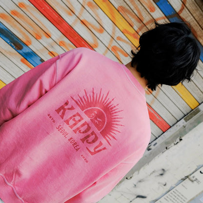 Kappy Sunny Wink Pigment Sweatshirt Pink - The Sporting Lodge