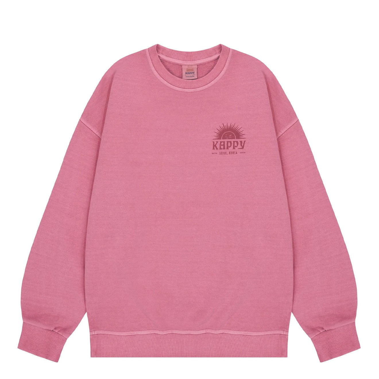 Kappy Sunny Wink Pigment Sweatshirt Pink - The Sporting Lodge