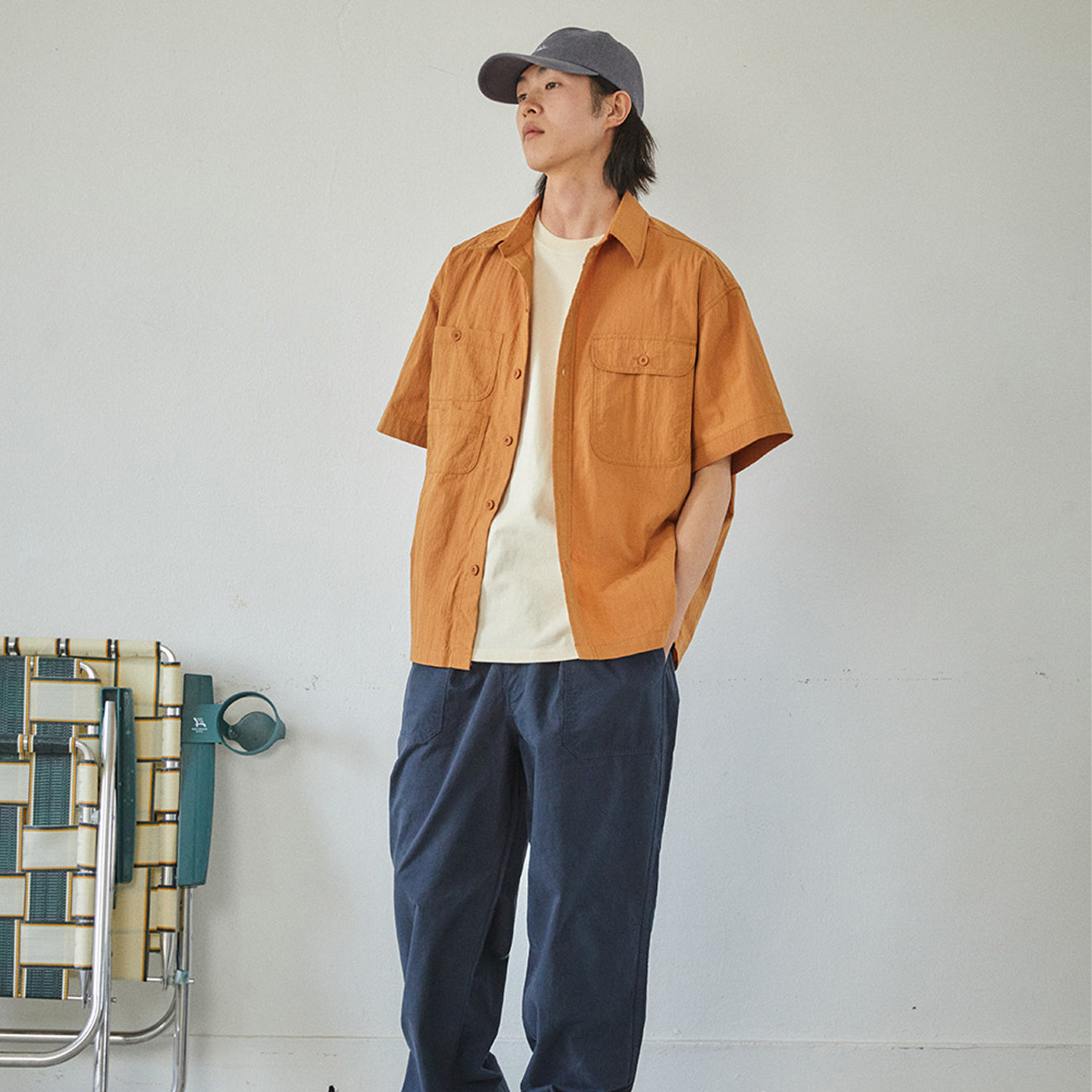Kappy Sunrise Utility Half Shirt Brick - The Sporting Lodge
