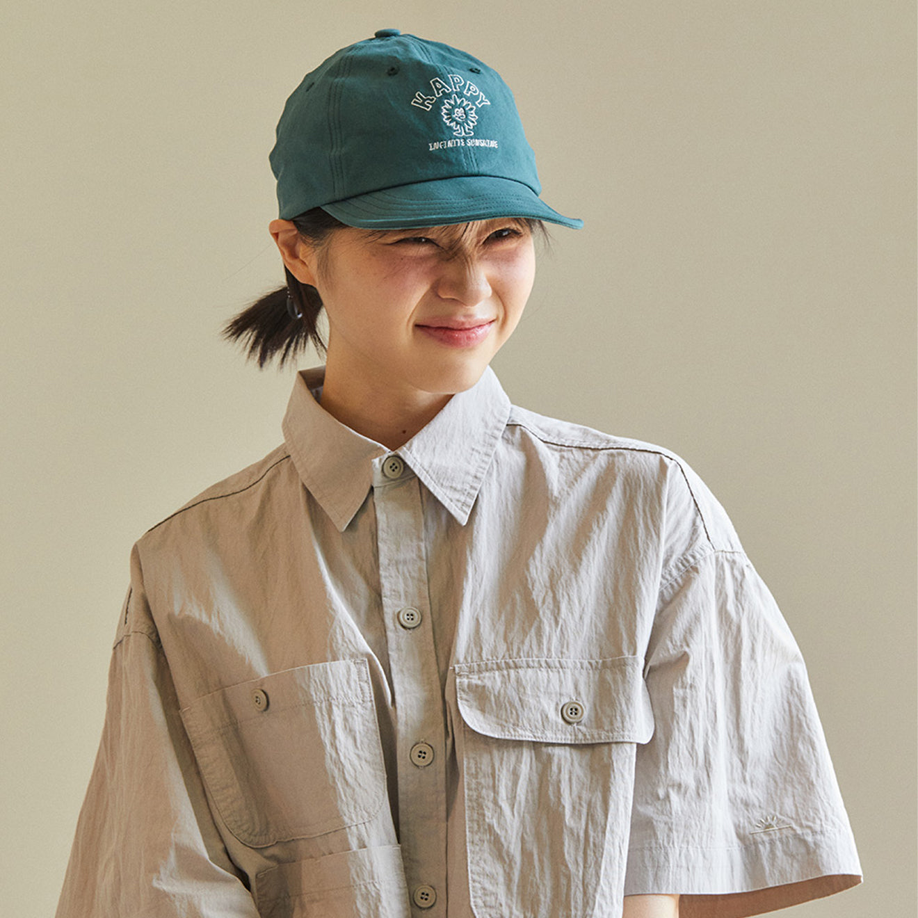 Kappy Sunrise Utility Half Shirt Greige - The Sporting Lodge