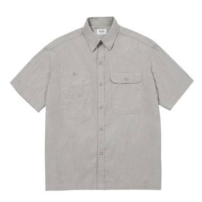 Kappy Sunrise Utility Half Shirt Greige - The Sporting Lodge
