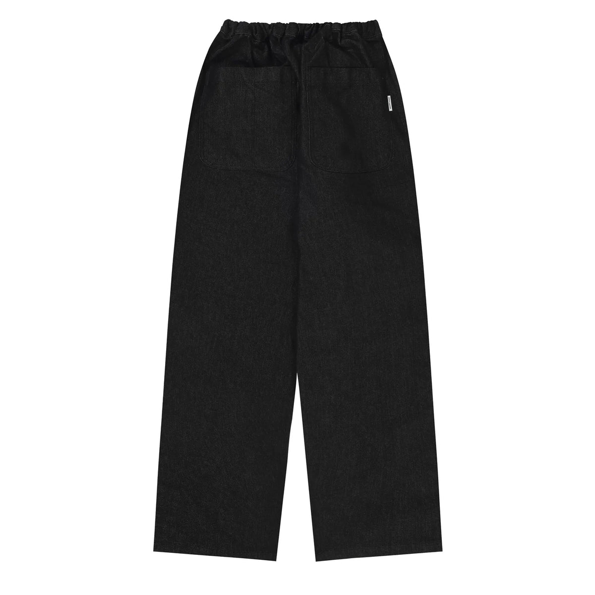 Kappy Two Tuck Wide Denim Pants Black