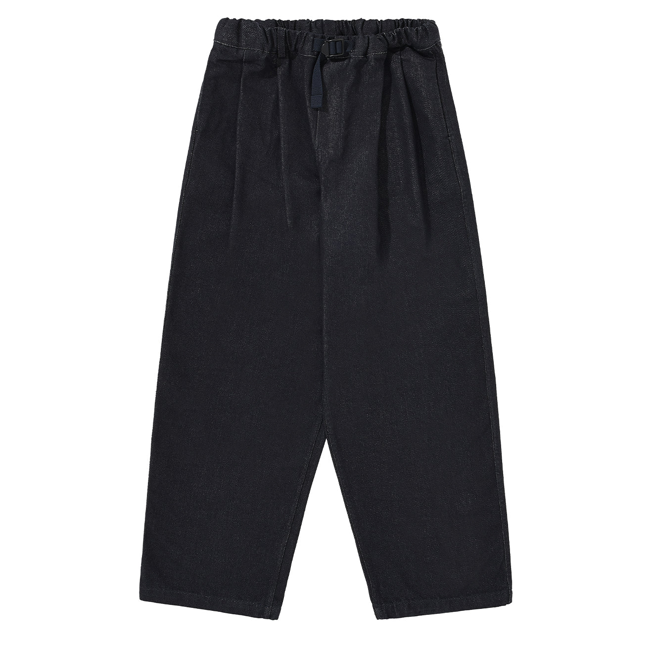 Kappy Two Tuck Wide Denim Pants Deep Indigo