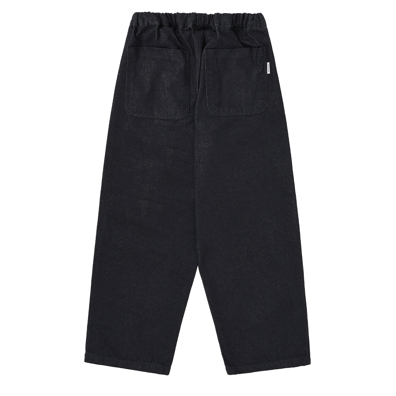 Kappy Two Tuck Wide Denim Pants Deep Indigo