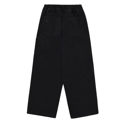 Kappy Two Tuck Wide Kation Pants Black - The Sporting Lodge