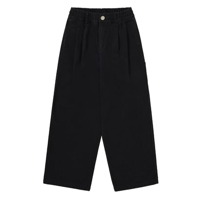 Kappy Two Tuck Wide Kation Pants Black - The Sporting Lodge