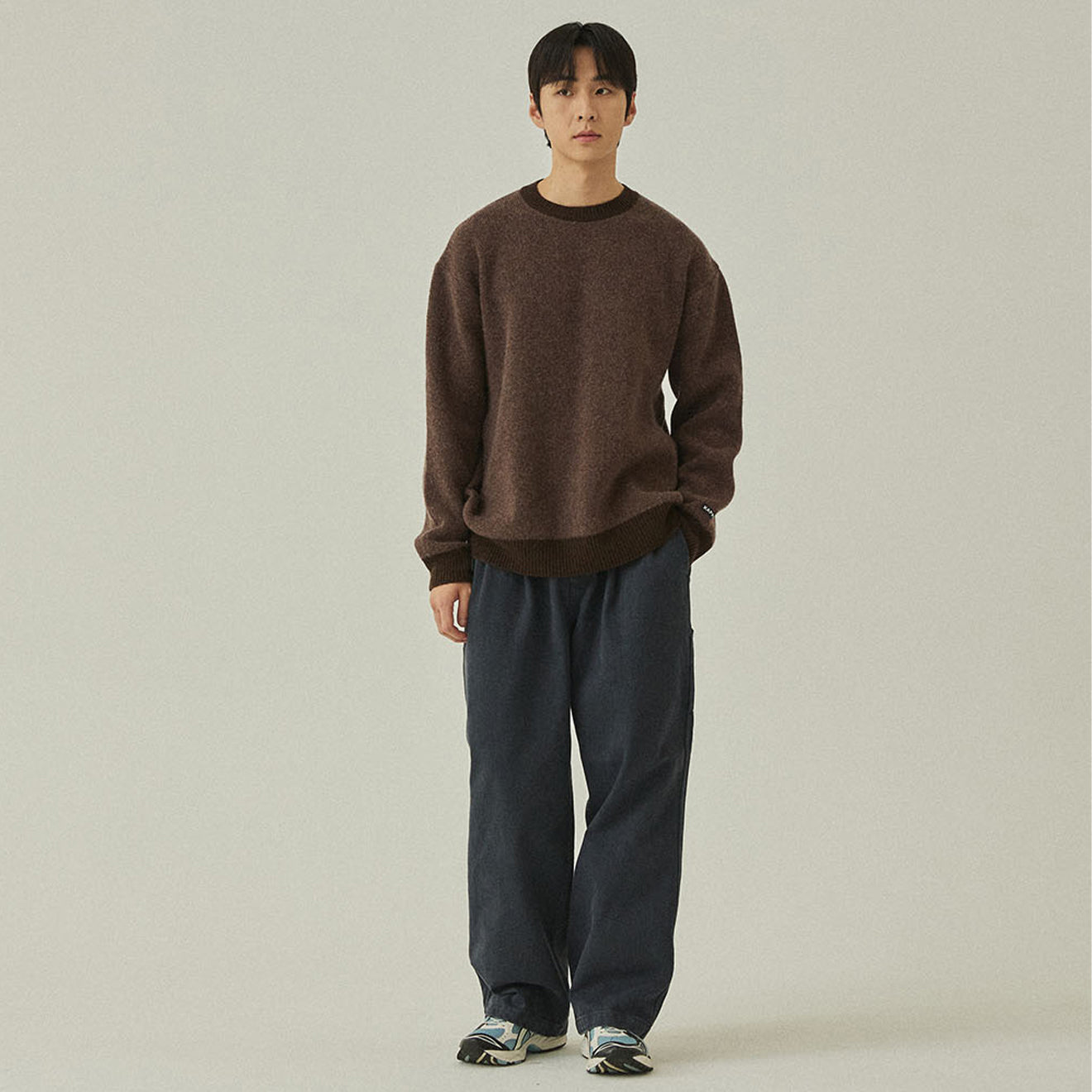 Kappy Two Tuck Wide Kation Pants Dark Gray