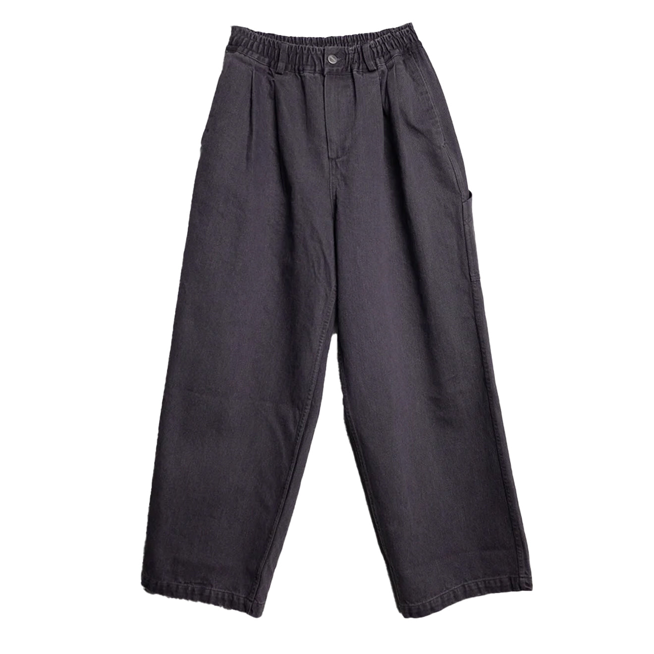Kappy Two Tuck Wide Kation Pants Dark Gray