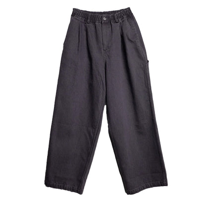 Kappy Two Tuck Wide Kation Pants Dark Gray