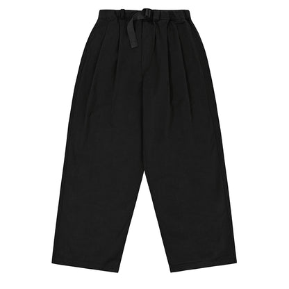 Kappy Two Tuck Wide Pants Black
