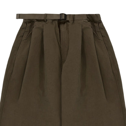 Kappy Two Tuck Wide Pants Brown - The Sporting Lodge