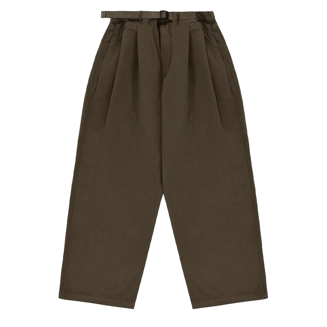 Kappy Two Tuck Wide Pants Brown - The Sporting Lodge