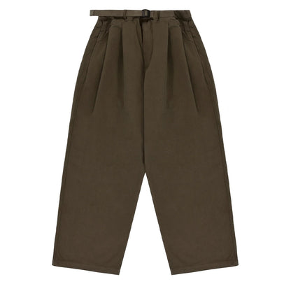 Kappy Two Tuck Wide Pants Brown - The Sporting Lodge