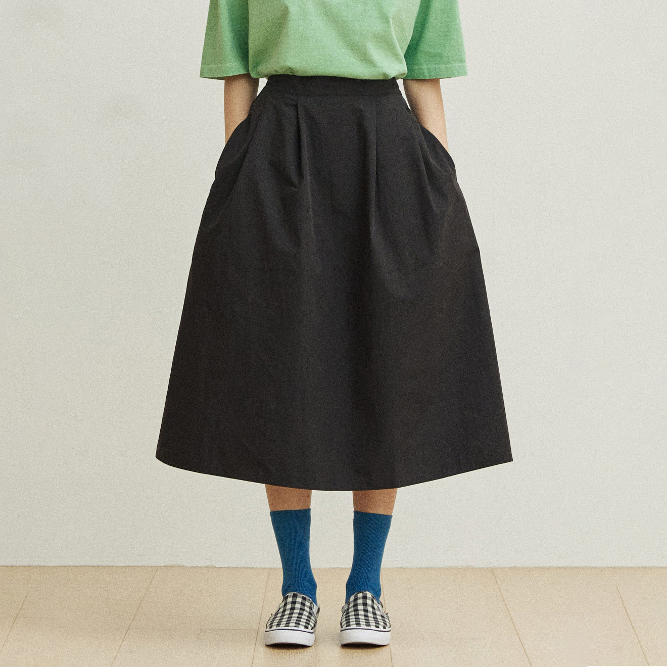 Kappy Womens Flare Banding Skirt Black - The Sporting Lodge