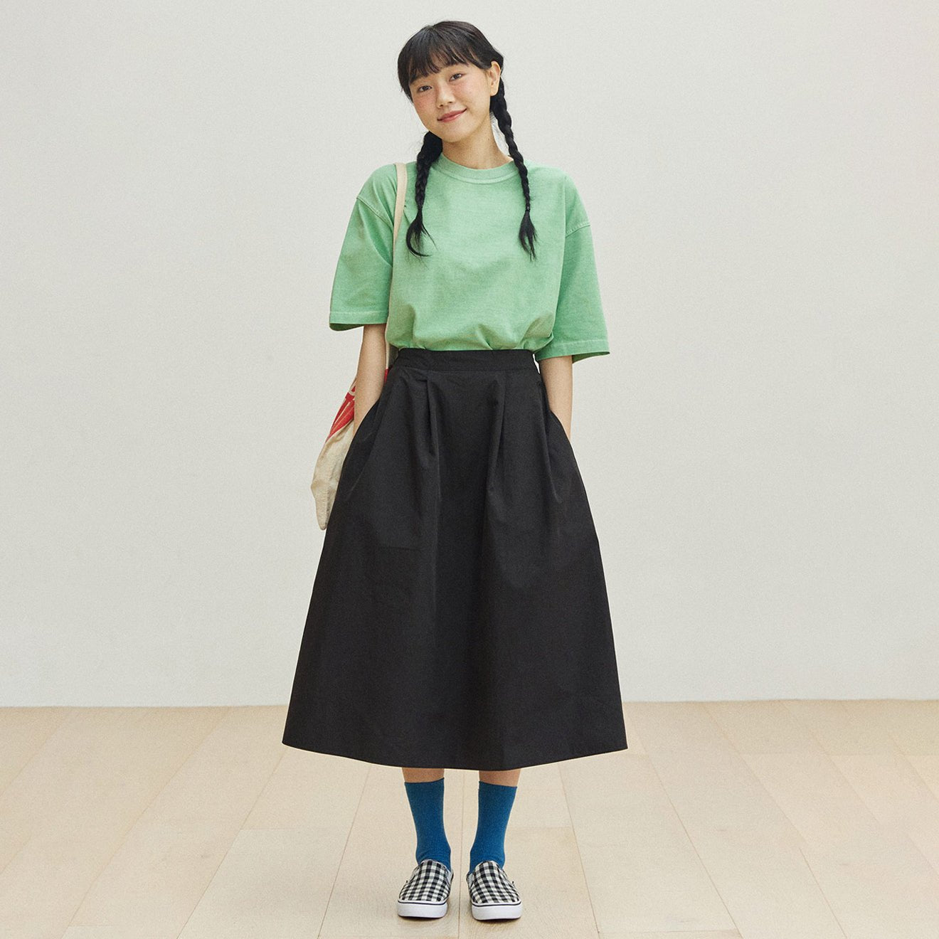 Kappy Womens Flare Banding Skirt Black - The Sporting Lodge