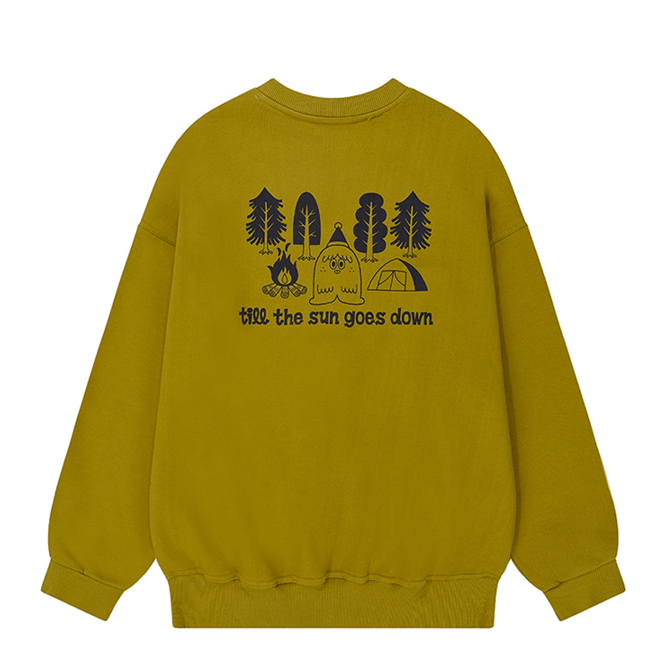 Kappy Yeti Fluff Sweat Shirt Mustard