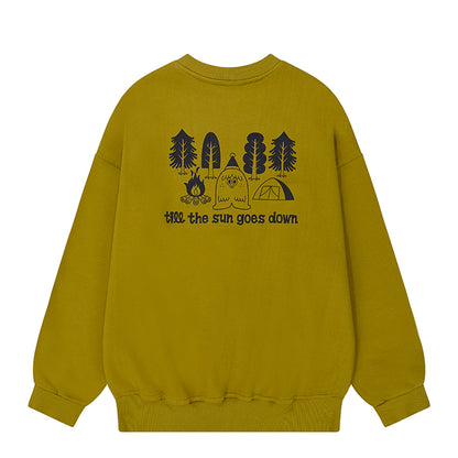 Kappy Yeti Fluff Sweat Shirt Mustard
