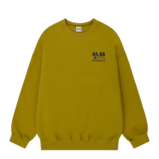 Kappy Yeti Fluff Sweat Shirt Mustard