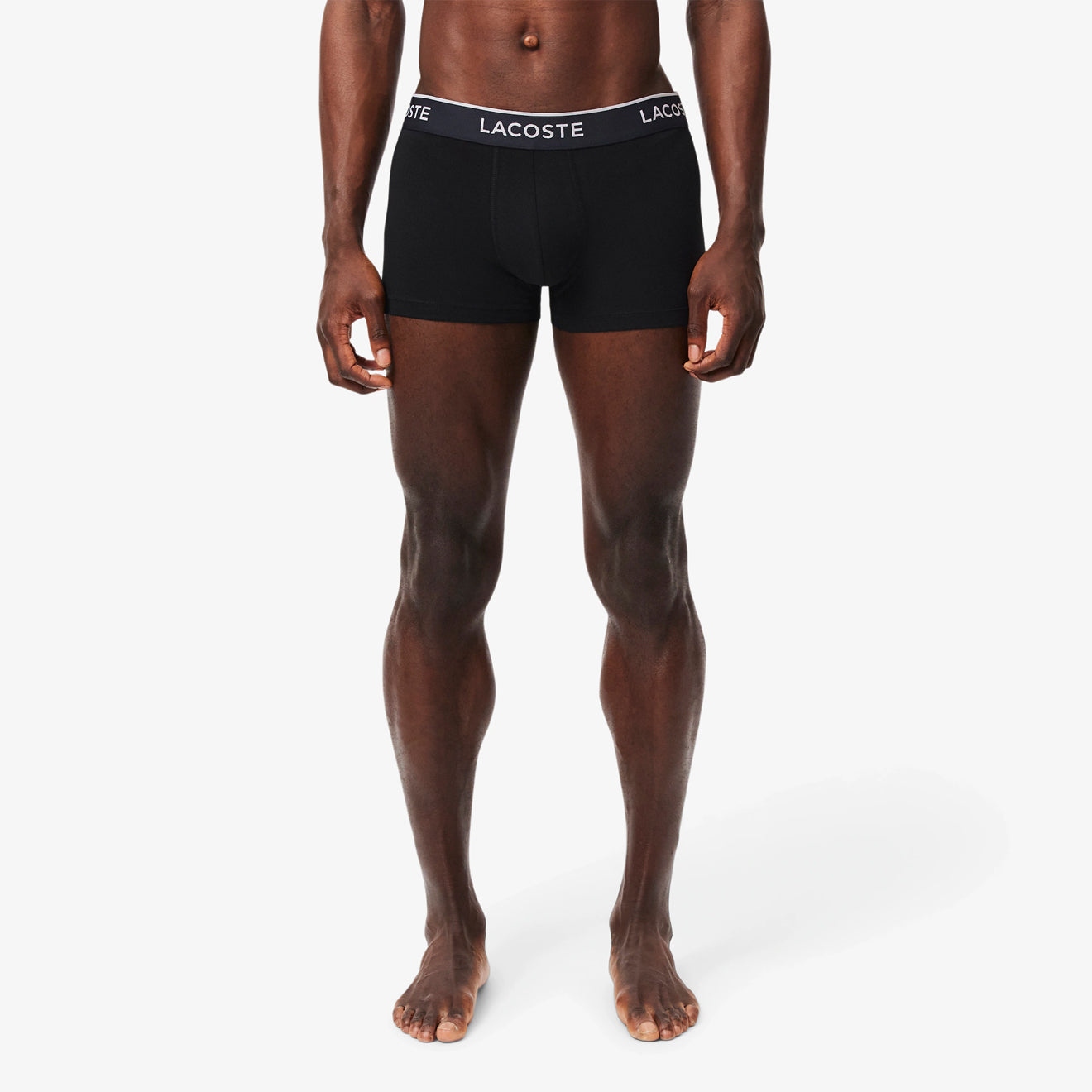 Lacoste 3-Pack Stretch Cotton Trunks Black / Blue / Dark Grey