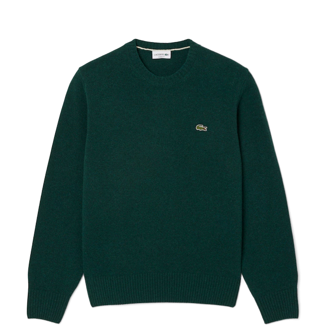 Lacoste Carded Wool Crew Neck Sweater Sinople Green