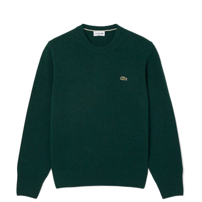 Lacoste Carded Wool Crew Neck Sweater Sinople Green