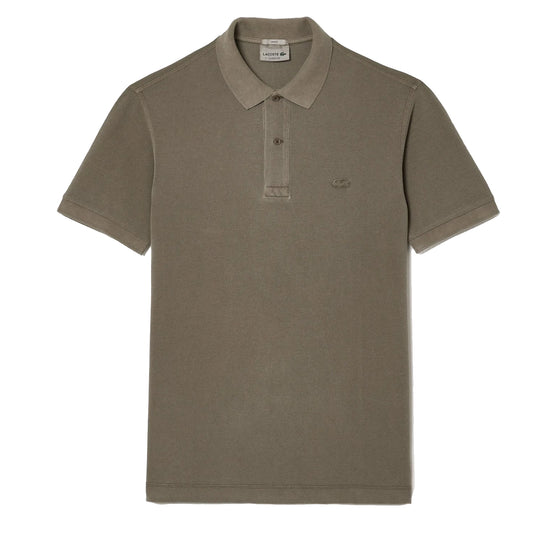 Lacoste Classic Fit Cotton Piqué Polo Shirt Khaki Green - The Sporting Lodge