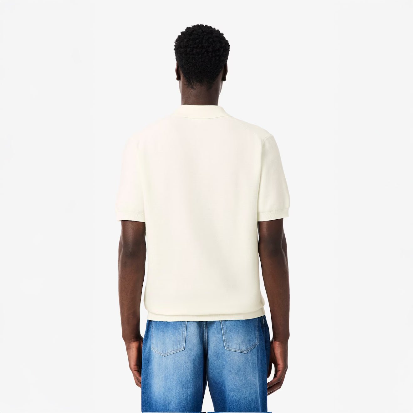 Lacoste Classic Fit Knitted S/S Polo Shirt Flour