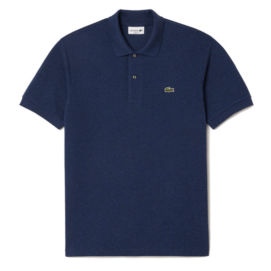 Lacoste Classic Fit L. 12. 12 Marl Polo Shirt Blue Chine - The Sporting Lodge