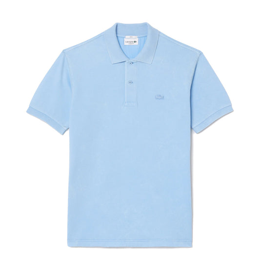 Lacoste Classic Fit L.12.12 Wash Effect Polo Shirt Pale Blue