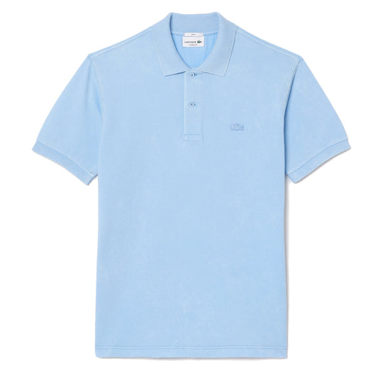 Lacoste Classic Fit L.12.12 Wash Effect Polo Shirt Pale Blue - The Sporting Lodge