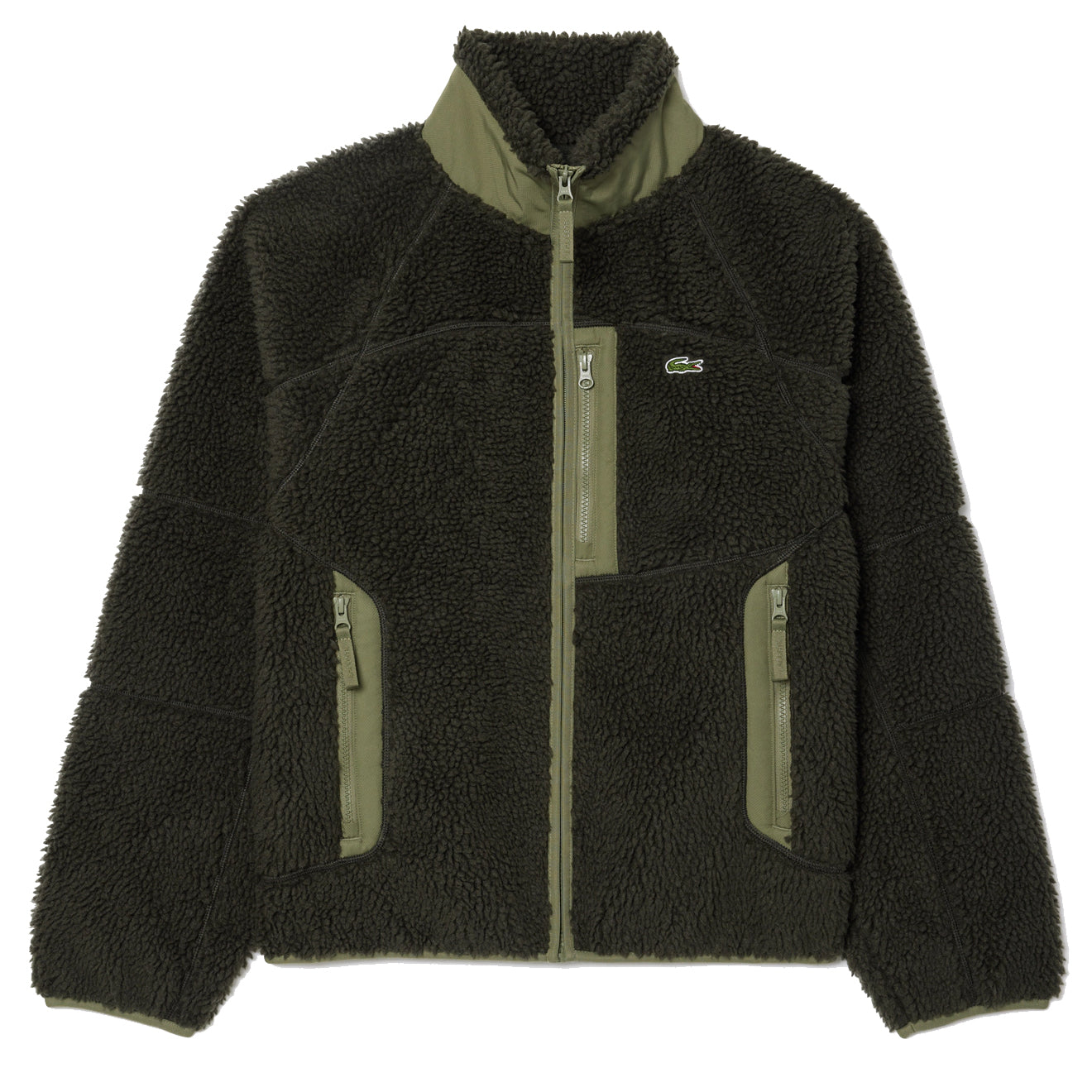 Lacoste sherpa jacket deals