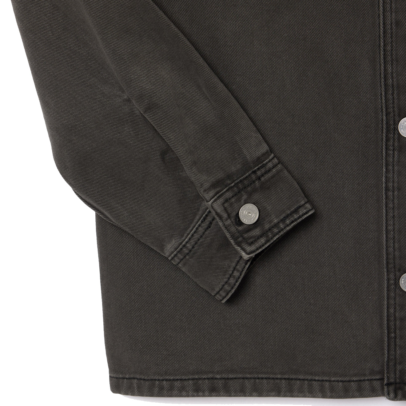 Lacoste Coloured Denim Classic Collar Overshirt  Eco Noir - The Sporting Lodge