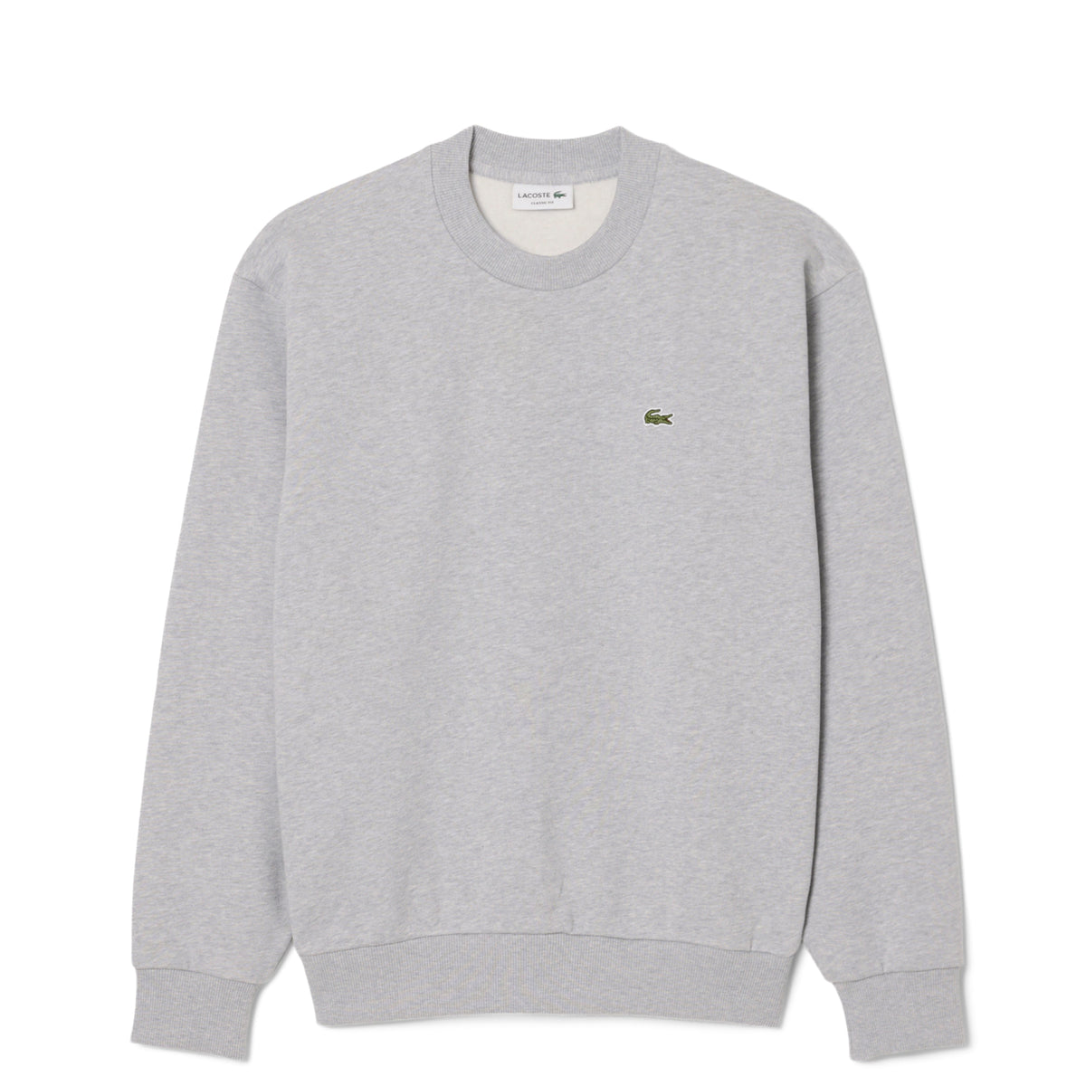 Lacoste Cotton Fleece Sweatshirt Light Heathered Grey