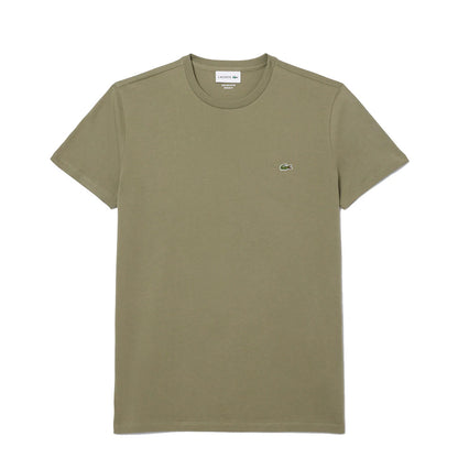 Lacoste Crew Neck Pima Cotton T-Shirt Khaki