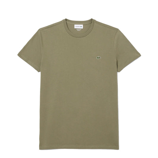 Lacoste Crew Neck Pima Cotton T-Shirt Khaki