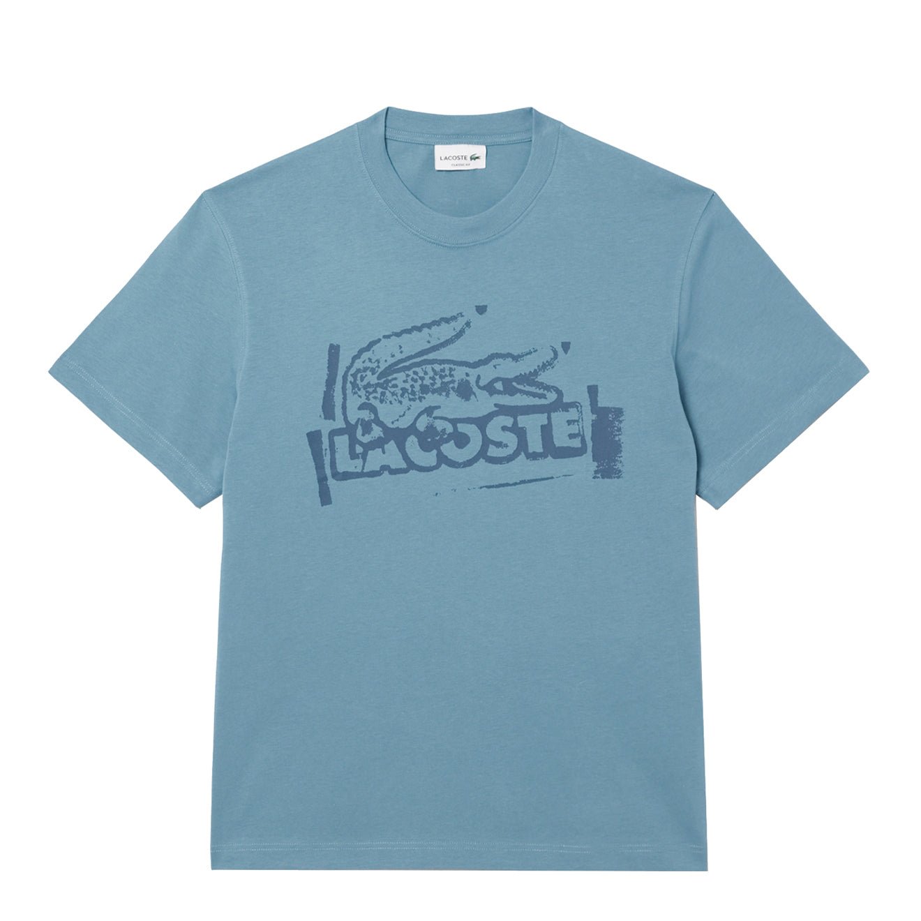 Lacoste Crocodile Graffiti S/S Tee Blue