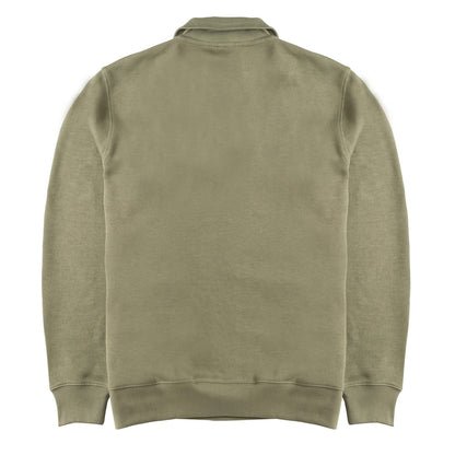 Lacoste Half Zip Sweatshirt Khaki Green - The Sporting Lodge