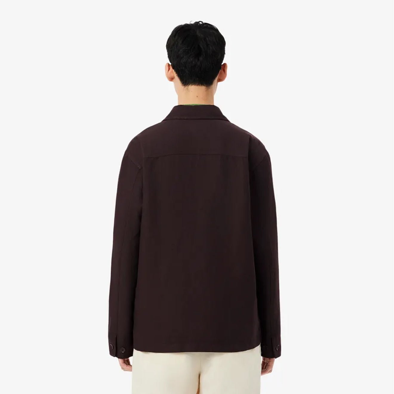 Lacoste Linen Blend Overshirt Buffalo
