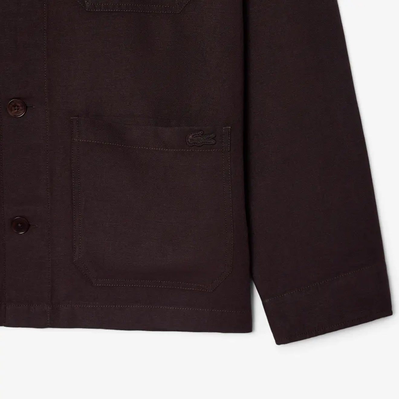 Lacoste Linen Blend Overshirt Buffalo